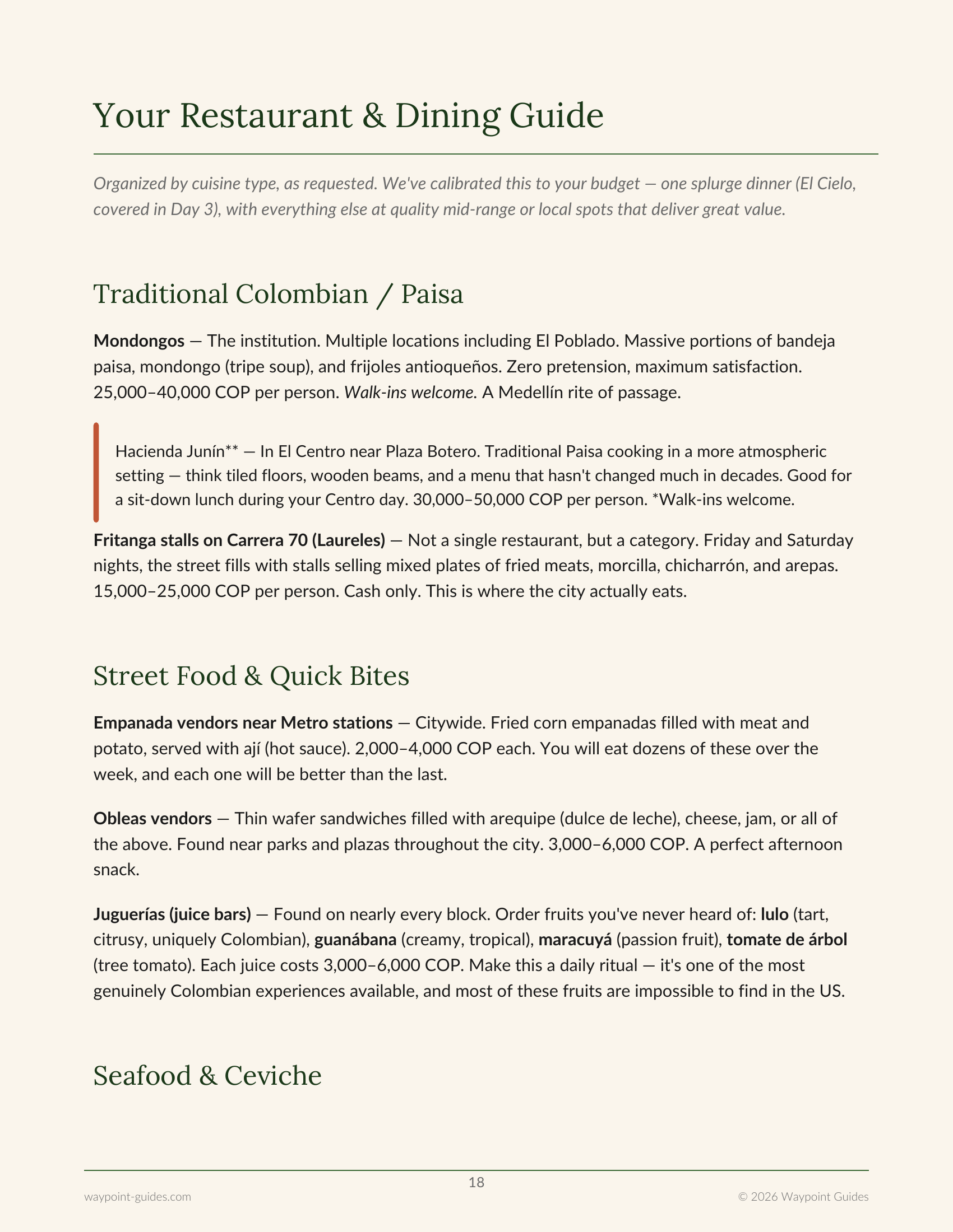 Medellín Guide page 2