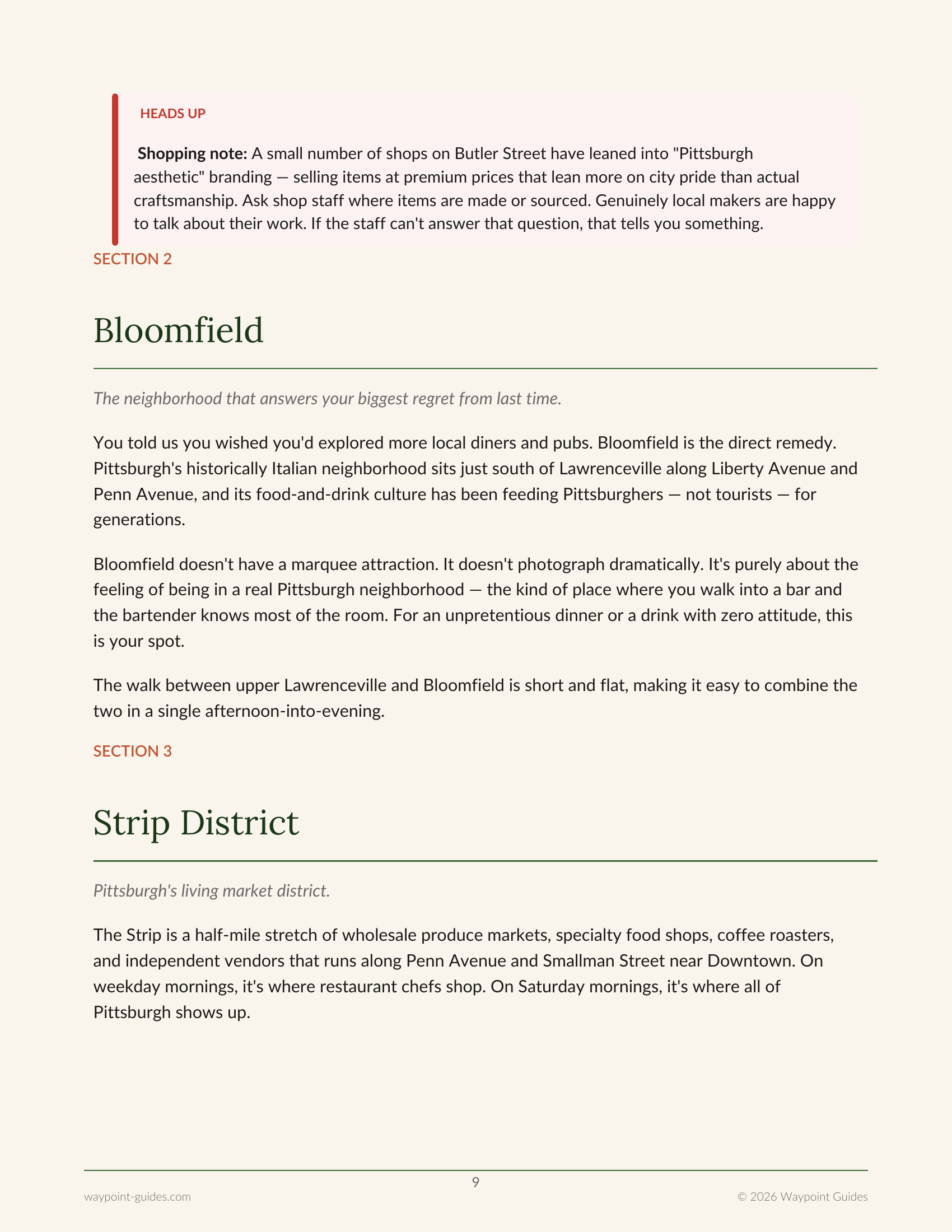 Pittsburgh Guide page 1