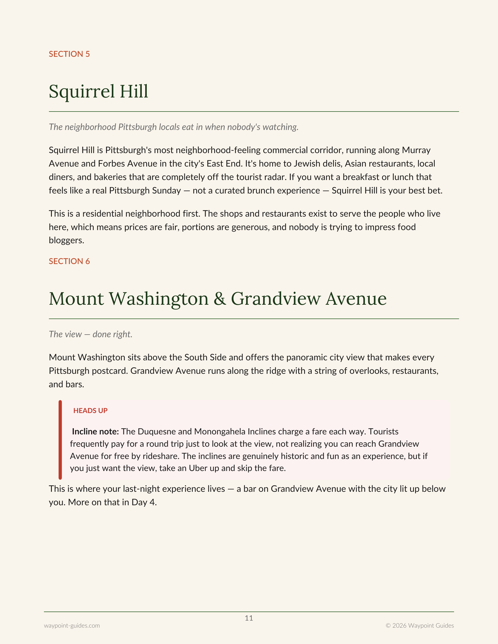 Pittsburgh Guide page 2