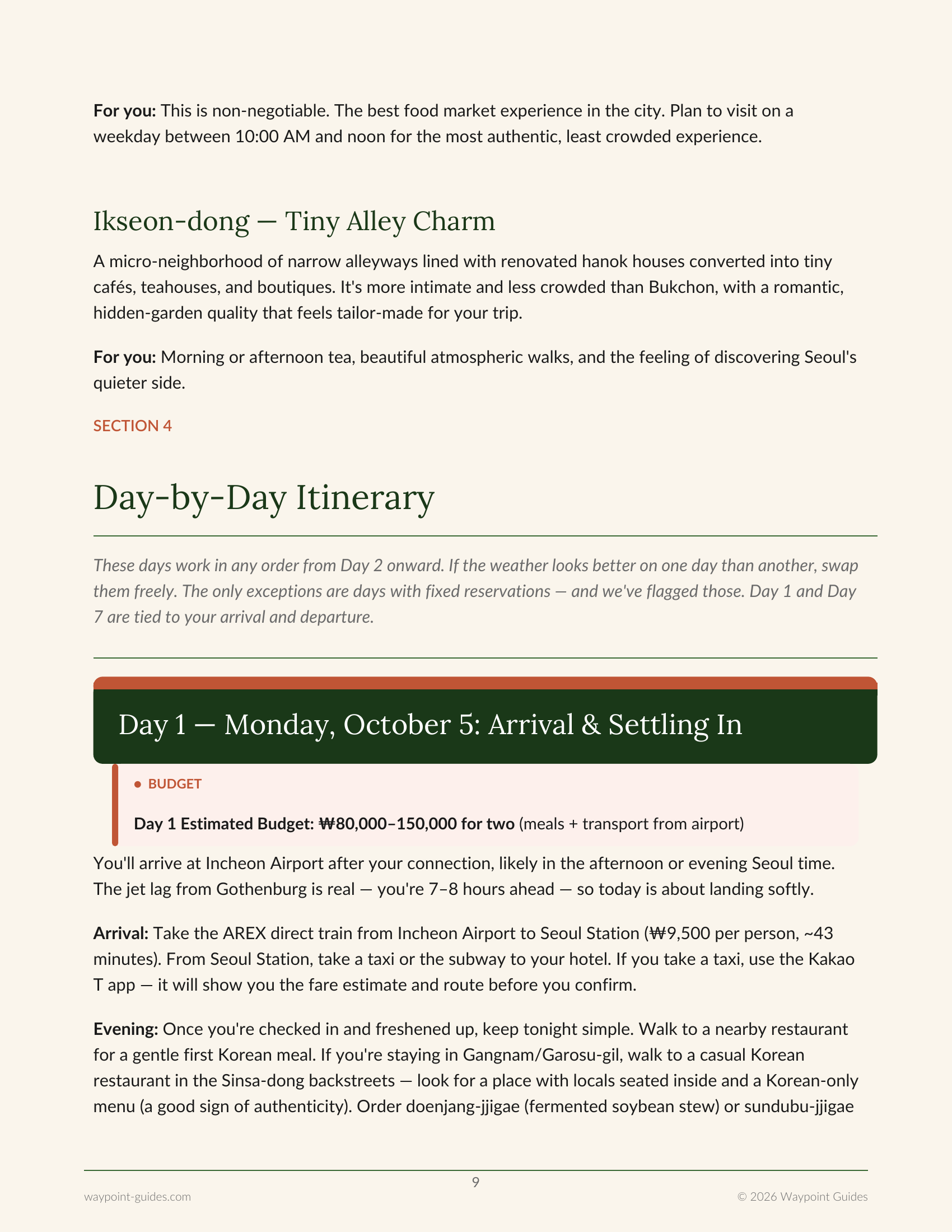 Seoul Guide page 3